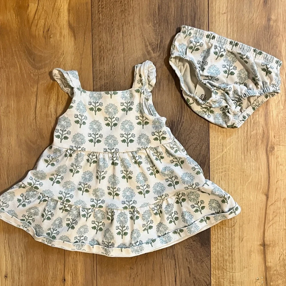 Floral Tiered Little Planet Dress Set